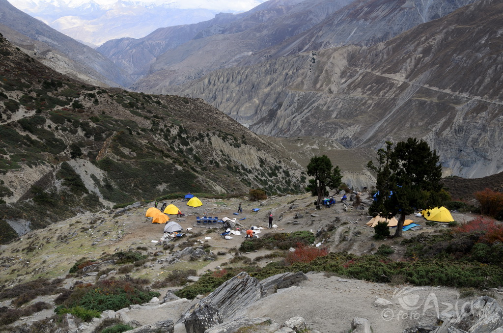Dzień 21: Obóz na wysokości 4222m, po przejściu Przełęczy Santa La II